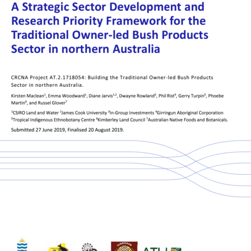 A strategic sector development and research priority framework for the Traditional Owner-led bush products sector in northern Australia