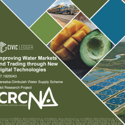 Improving water markets and trading through new digital technologies