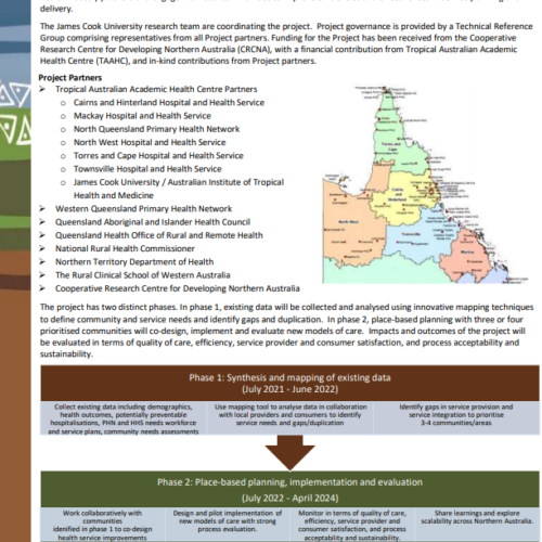 Integrating health care planning for health and prosperity in north Queensland