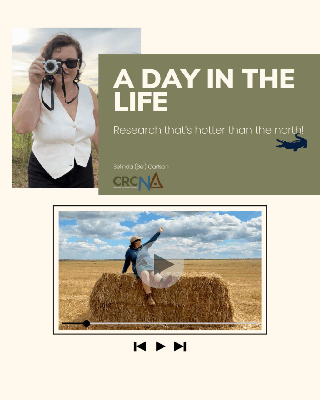 Video cover of a day in the life: research that's hotter than the north